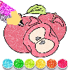Glitter Fruit Coloring
