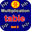 Multiplication Table : test 2