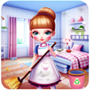Girl Home Cleaning Clean Sweep