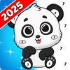 Panda Art : Color By Number