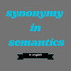 synonymy in semantics