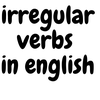 irregular verbs in english