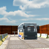 UK police bus parking 3d