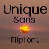 BRUniqueSans™ Latin Flipfont
