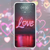 Neon Love Wallpaper 4K