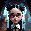 Wednesday Addams Wallpaper 4K