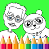 Daddy & Panda Coloring Book