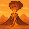 Volcano eruption simulator