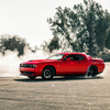 Car Burnout and Light Show