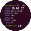 Ubuntu Terminal Watch Face