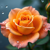 Orange Rose Wallpaper