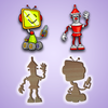 Robots puzzles for kids