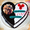 Name Photo on Anniversary Cake