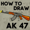How to draw AK 47