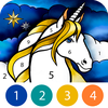 Unicorn Color by Number Book