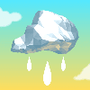 Cloud fall: make it rain