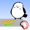 Shimaenaga Cute Bird StickerWA