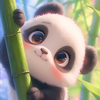 Kawaii Panda Wallpaper HD 4K