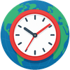 World Clock Time Zones Widget
