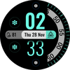 Modern Digital Watch Face