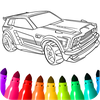 Monster Truck & Cars Coloring