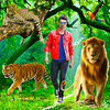 Wild animal photo editor frame