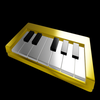 3D Piano Keyboard Melody Notes