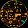 Gold Circuit Watch Face