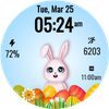Easter Bunny Time Watch Face