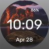 Burning Mountains - Watch Face