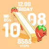 Slide Strawberry Watch face