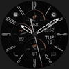 Carbon v6 analog watch face