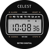 CELEST5523 Retro Digital Watch