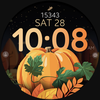 Pumpkin Steps fall watch face