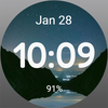 Watch Face - Night Hills