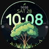 Tree Steps digital watch face