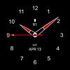 Black Analogue S Watch Face