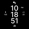Black Flat Watch Face
