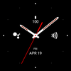 Black Z Analogue Watch Face