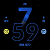 Active Blue Fit Watch Face