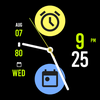 Hybrid Sporty Green Watch Face
