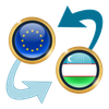 Euro x Uzbekistani Sum