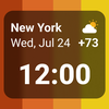 World Clock Widget & Weather