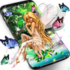 Forest fairy magical wallpaper