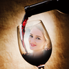 Wine Glass Photo Frame