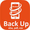 Contacts Backup To XLSX PDF an