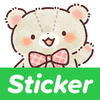 Taiwanese Sticker Heart Bear