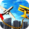 Chained Airplane Flight Sim