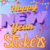 Happy new year stickers 2026