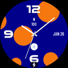 Orange Circle MX Watch Face